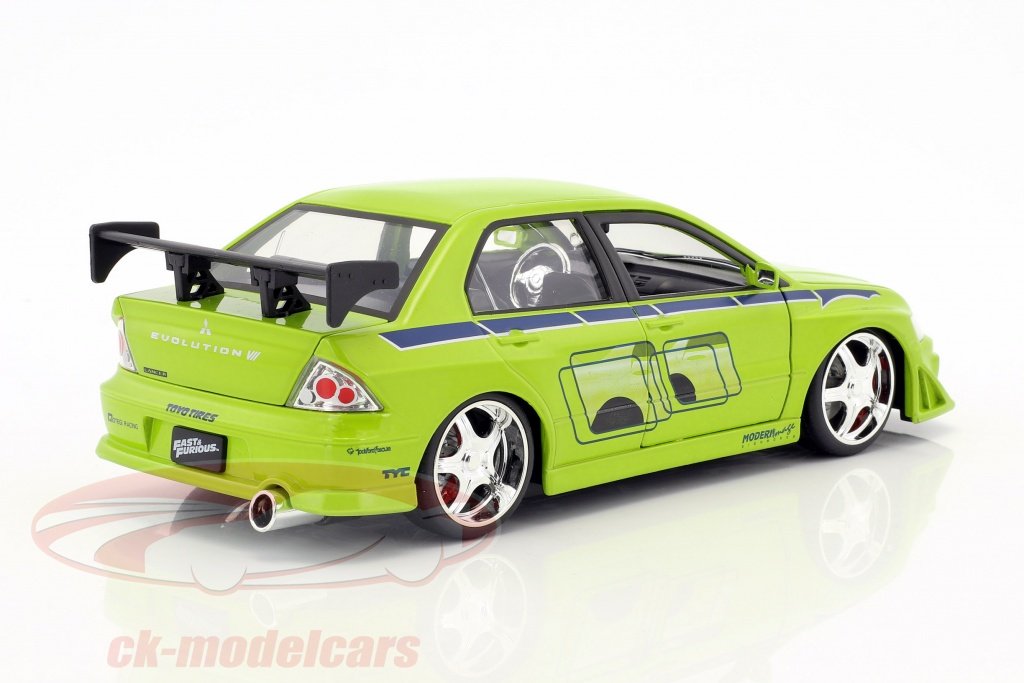 I LOVE 樂多) 日本進口玩命關頭MITSUBISHI LANCER EVOLUTION 1：24