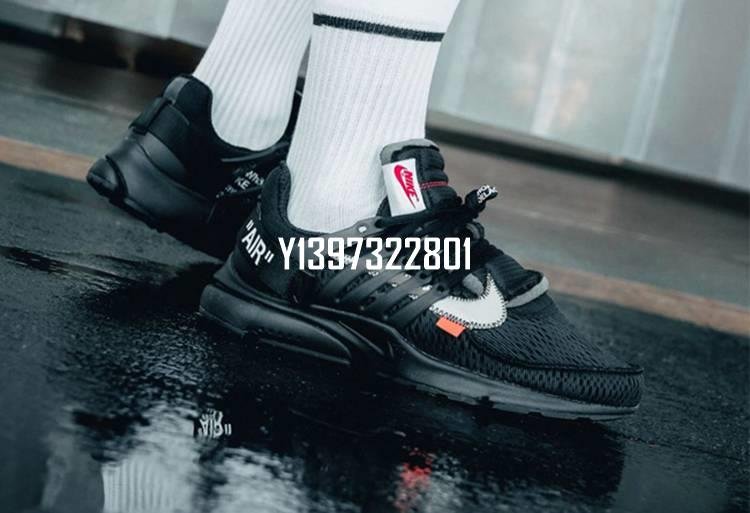 Off White x Nike Air Presto 純黑百搭魚骨鞋慢跑鞋AA3830-002 | Yahoo