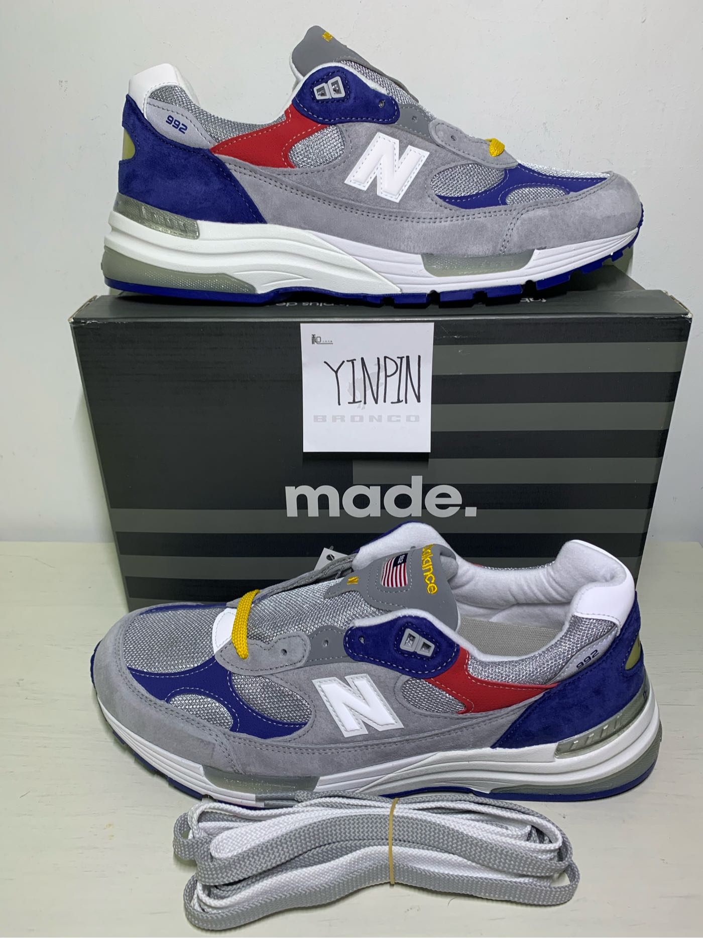 YP》NB 992 DL DTLR 聯名New Balance 元祖灰灰藍紅鞋皇990v3 GY3 BS3