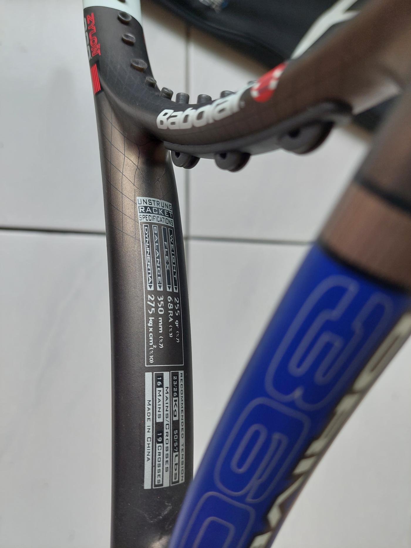 Babolat 網球拍，pure drive ，Andy Roddick，ZYLON 360，空拍255克，拍面98，2號握把，品項外觀佳，含