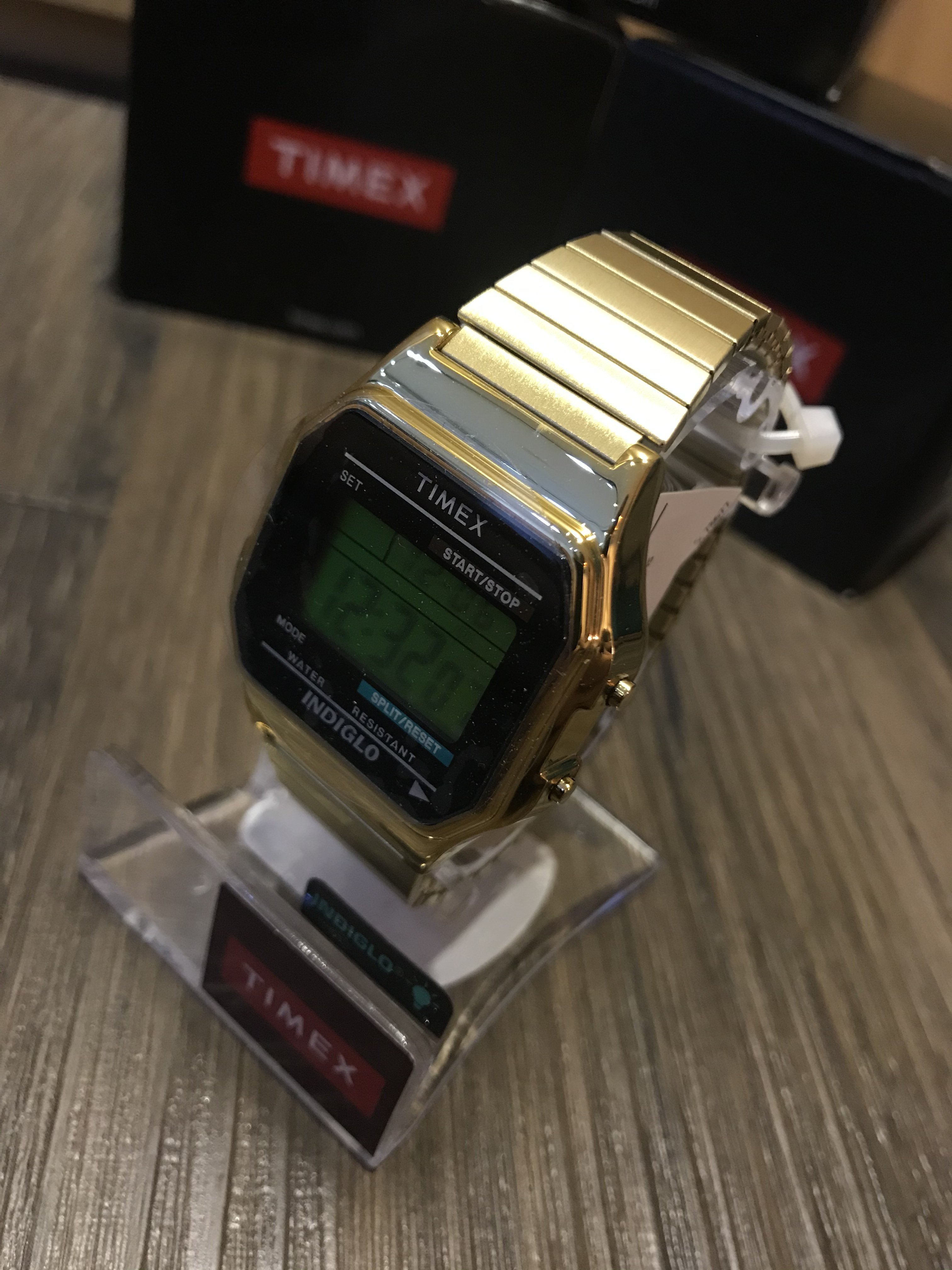 全新現貨TIMEX digital 電子錶手錶腕錶supreme 同款金色CASIO G-SHOCK