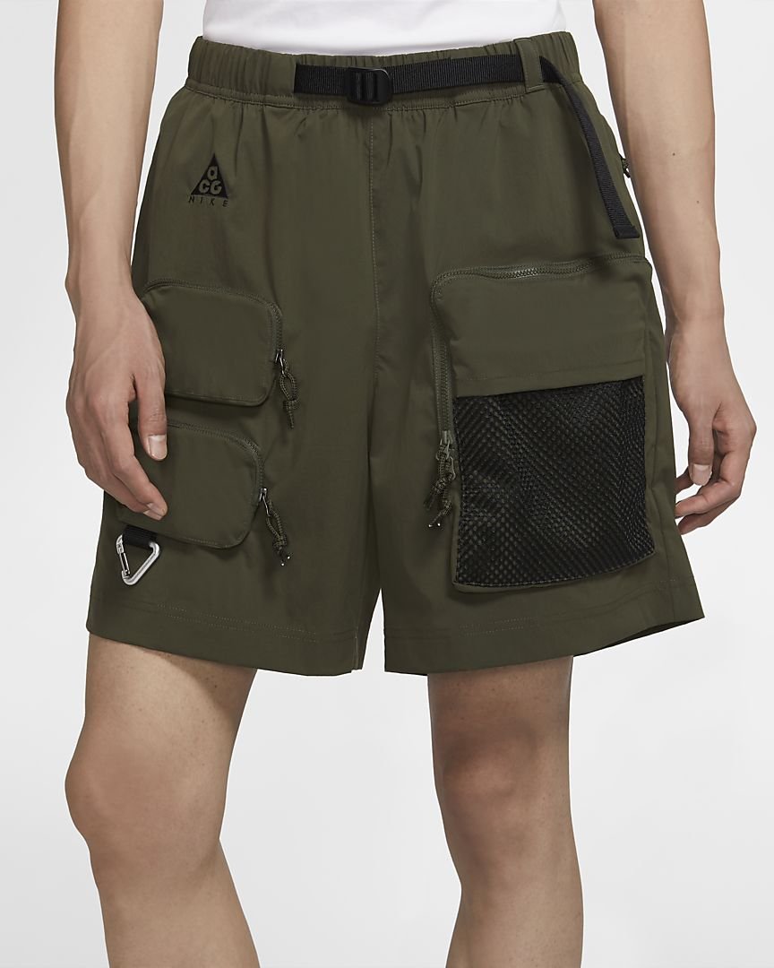 TSU 真品代購Nike ACG Cargo Shorts 機能工裝口袋短褲軍綠色CK7856-326