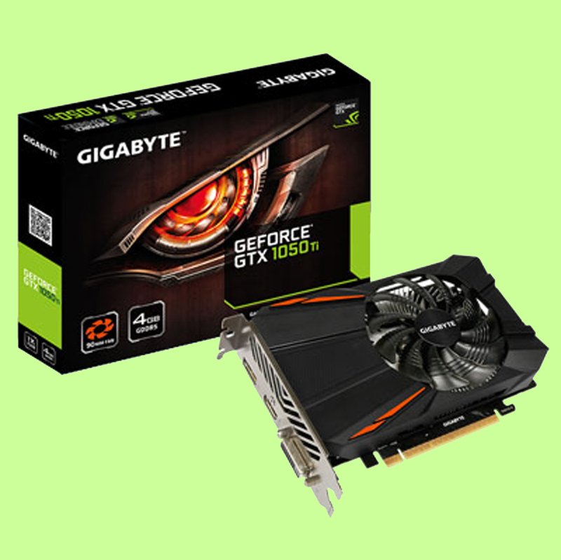 5Cgo【權宇】技嘉GeForce GTX 1050 Ti D5 4G 9公分大渦輪風扇設計顯示