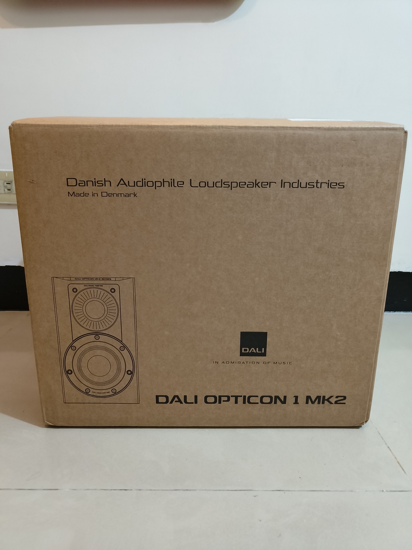 近全新公司貨 DALI 達利 Opticon 1 MK2 被動式 音響 喇叭 黑色木紋 丹麥製