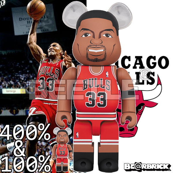 BEETLE BE@RBRICK NBA LEGENDS 傳奇球星PIPPEN 皮朋庫柏力克熊400 100 ...