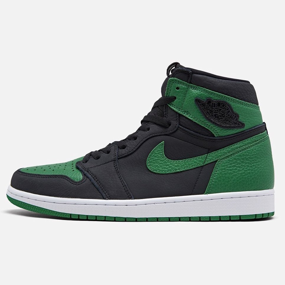 R'代購Air Jordan 1 Retro High OG Pine Green 賽爾提克海尼根黑綠紅