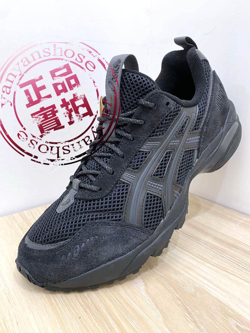 ASICS 亞瑟士 休閒鞋 GEL-1090v2 麂皮 拼接 復古 慢跑鞋 男款 黑武士 1203A224-001