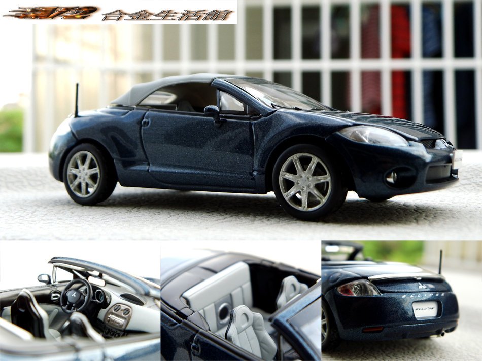 【原廠精品】1/43 MITSUBISHI ECLIPSE SPYDER  三菱  日蝕 敞篷跑車~全新現貨特惠!! ~