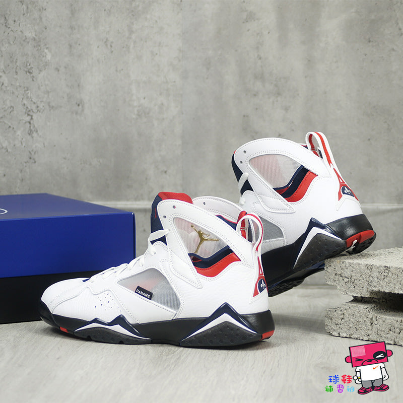 球鞋補習班NIKE AIR JORDAN 7 RETRO PSG 紅白藍巴黎聖日耳曼姆巴佩