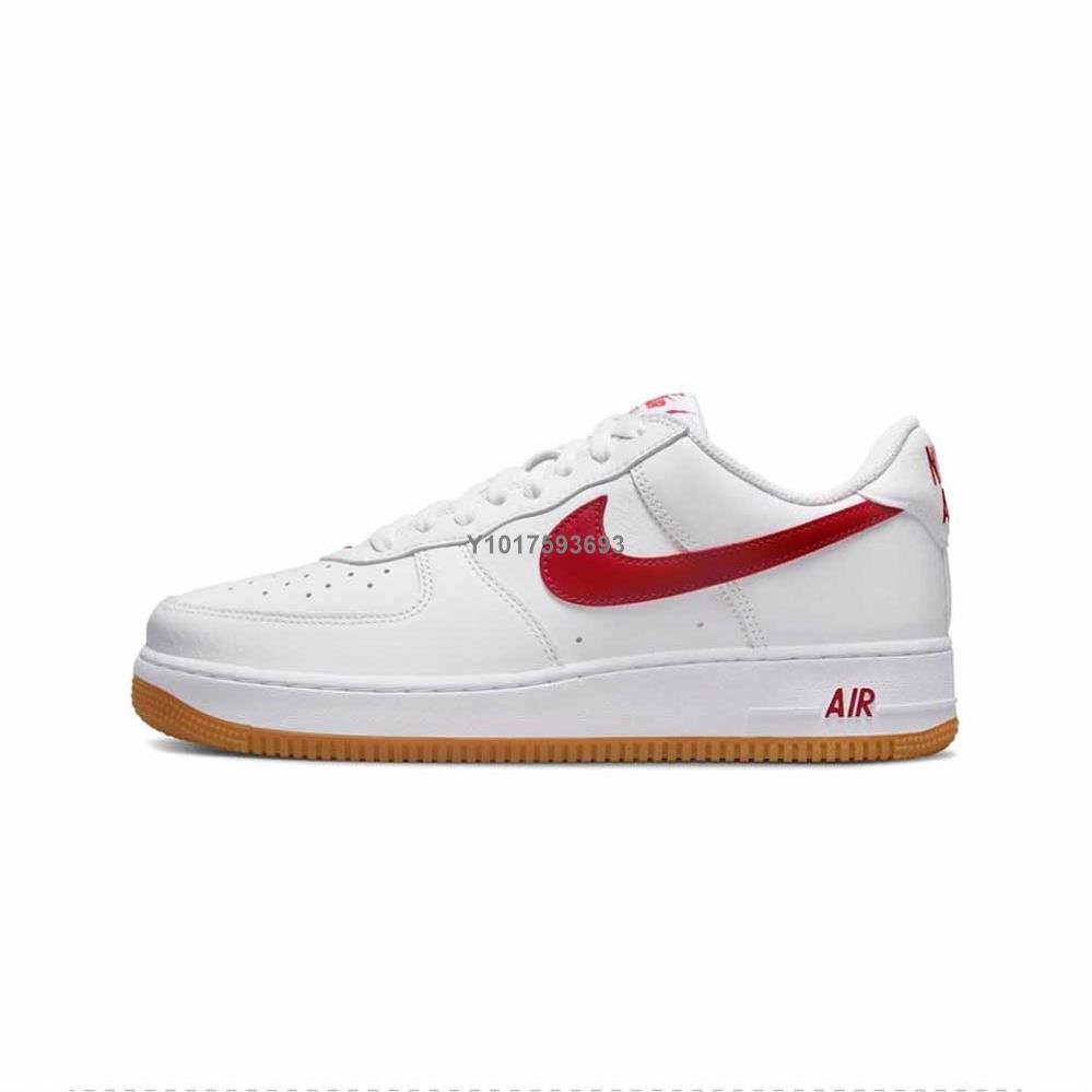 Nike Air Force 1 Low Since 82 白紅 生膠底 休閒百搭板鞋DJ3911-102男女鞋