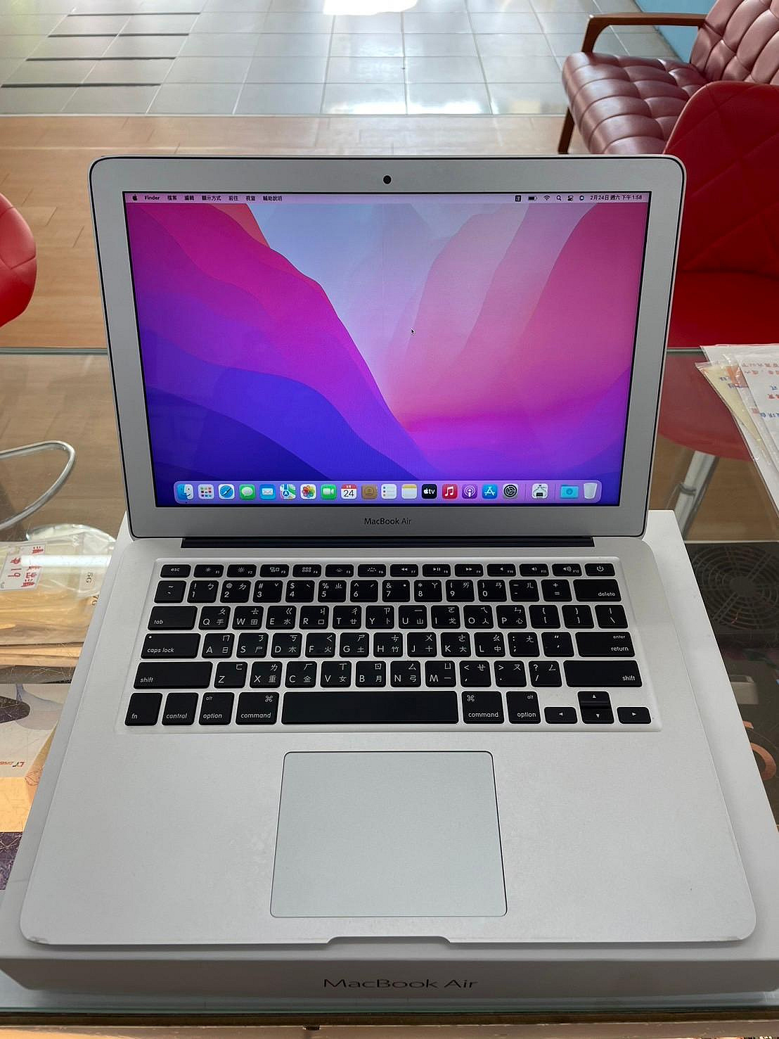 【艾爾巴二手】Macbook Air 2017 A1466 i5/8G/128G 13吋 銀#二手筆電#大里店PJ1WK