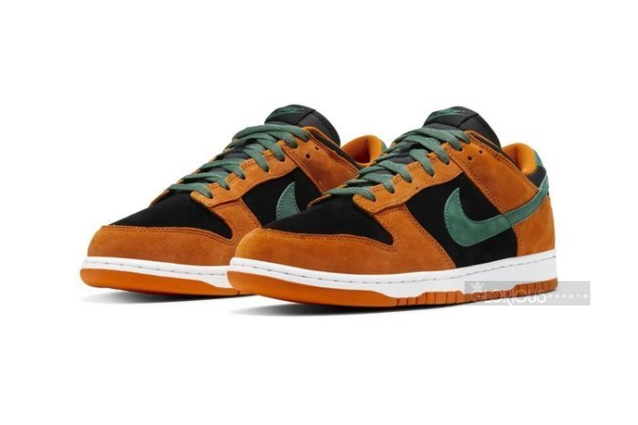 免運Nike Dunk Low SP Ceramic 黑橘橙DA1469-001 滑板鞋【GLORIOUS