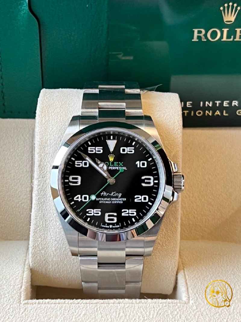 【Ｑ小姐的玩錶瘋】ROLEX 新款AIR KING👑 空中霸王 126900🔺【2024保卡 】｜全新品