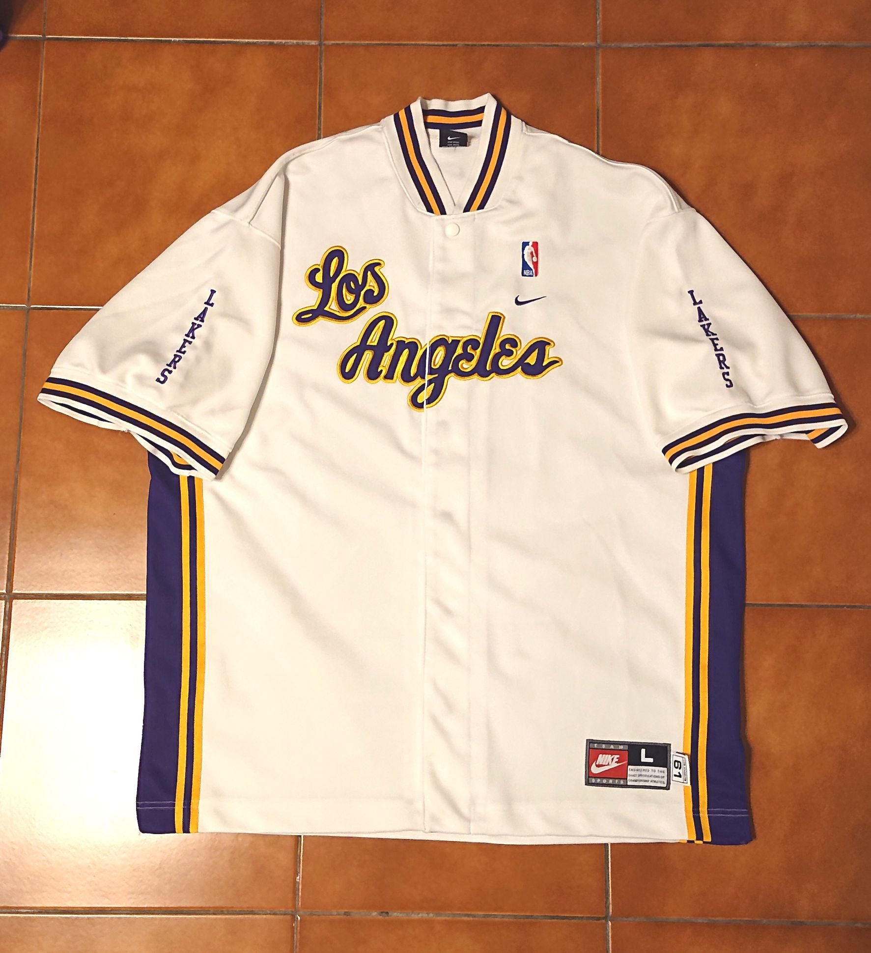 lakers warm up Jacket Dodgers Nba Kobe Nike Jersey Hwc Rewind Blue Los  Angeles