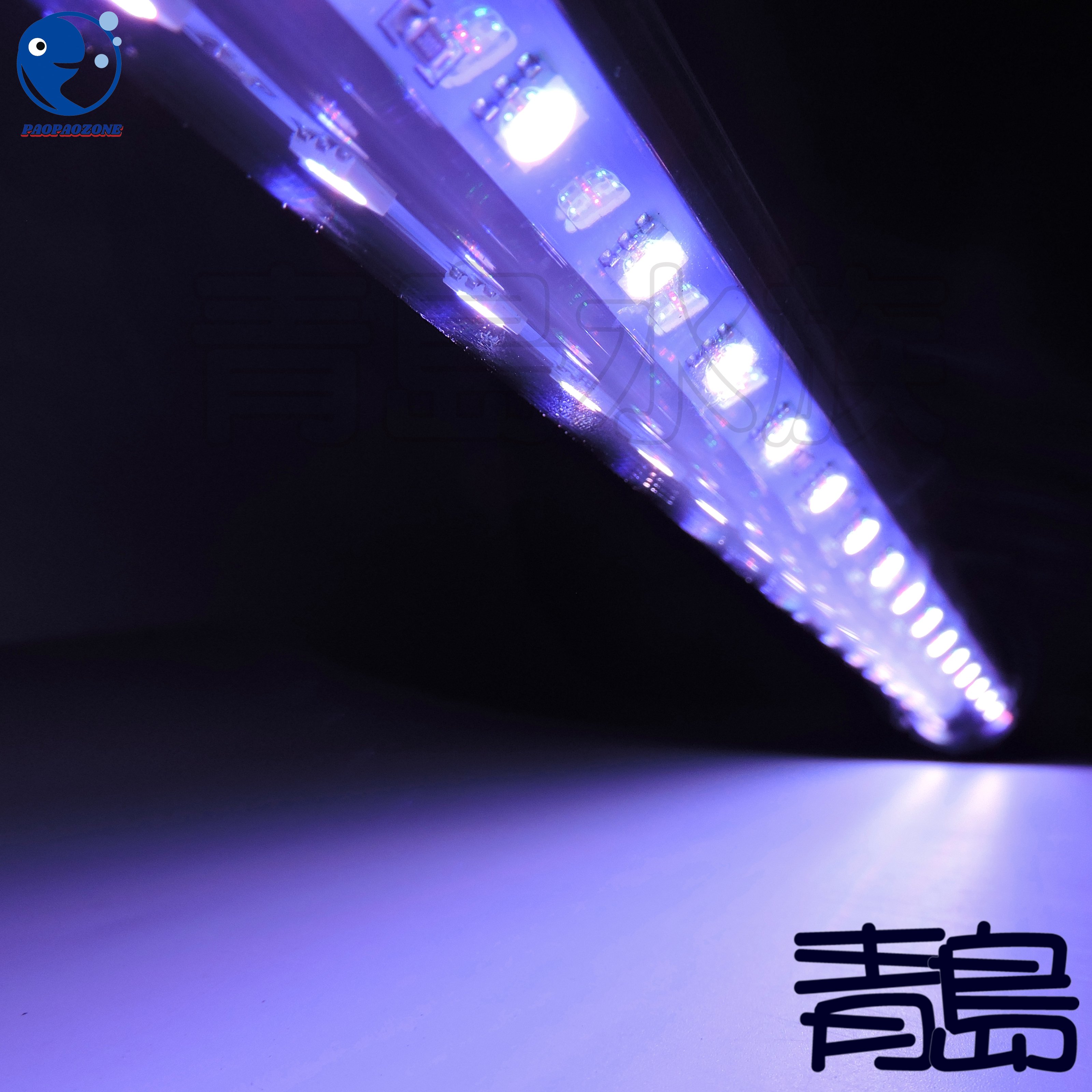 Y。。。青島水族。。。F-335-R145台灣paopaozone泡泡龍-龍魚LED水中燈 增豔超廣角==雙排/紅龍5尺