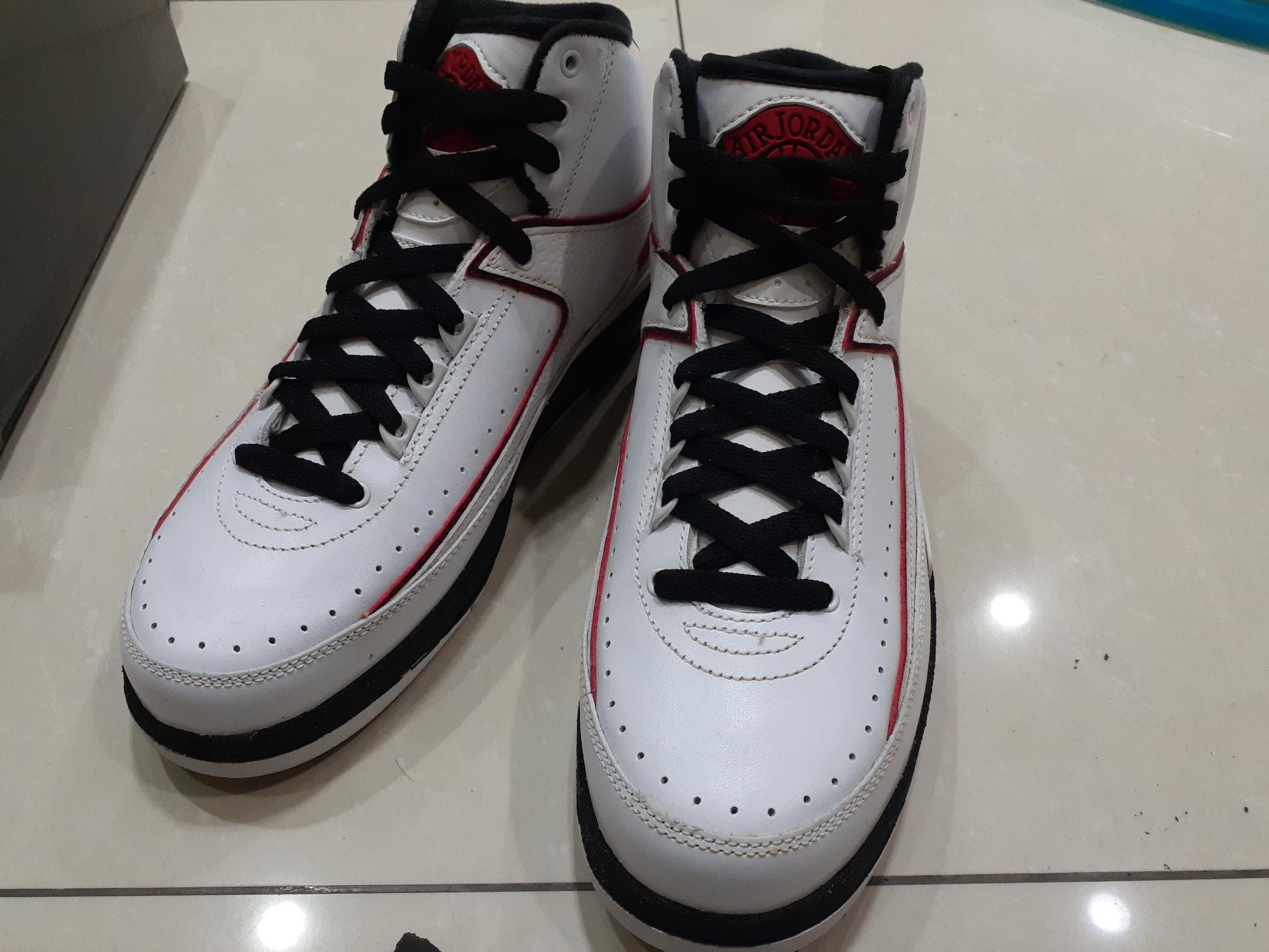 全新現貨NIKE AIR JORDAN 2 RETRO AJ2 喬丹二代經典復刻7.5 25.5 瑕疵