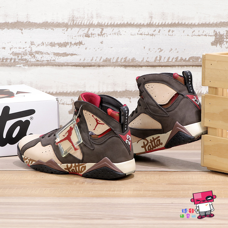 球鞋補習班NIKE AIR JORDAN 7 RETRO x PATTA SP 紅棕麂皮聯名