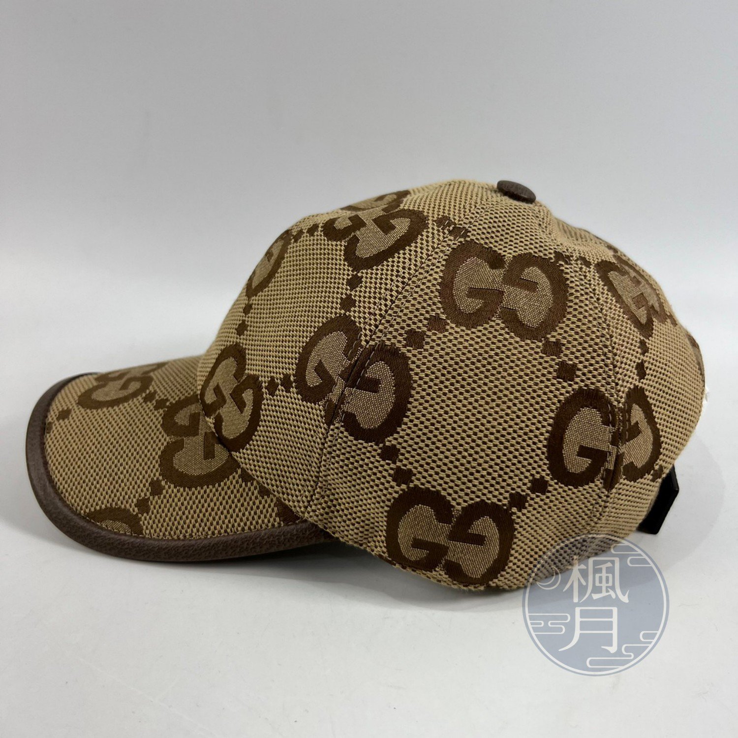 BRAND楓月GUCCI 古馳681264 棕色GG 棒球帽#M 帽子配件精品棒球帽時尚