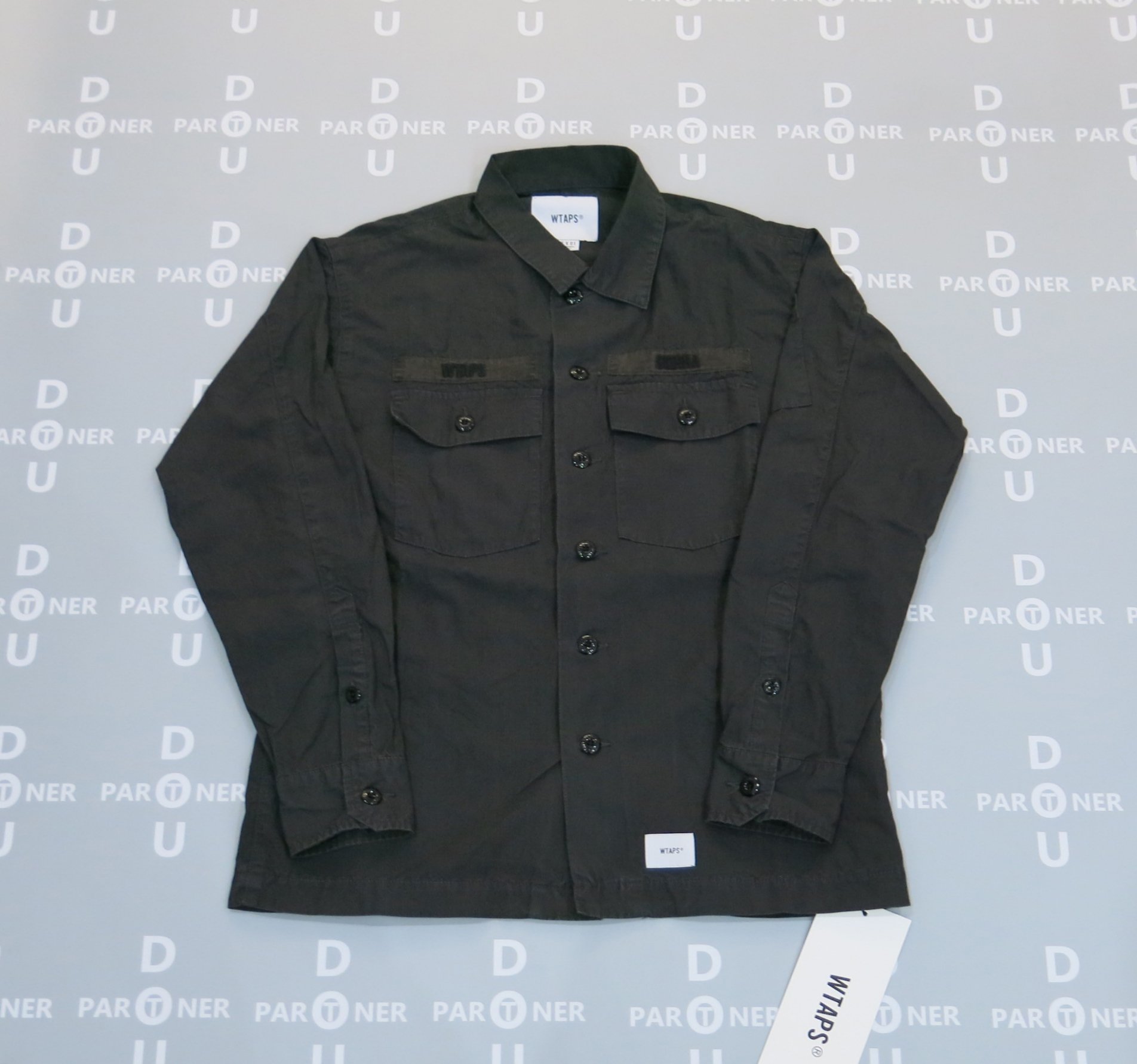 Dou Partner】WTAPS 20SS BUDS LS / SHIRT. COTTON. RIPSTOP 黑色