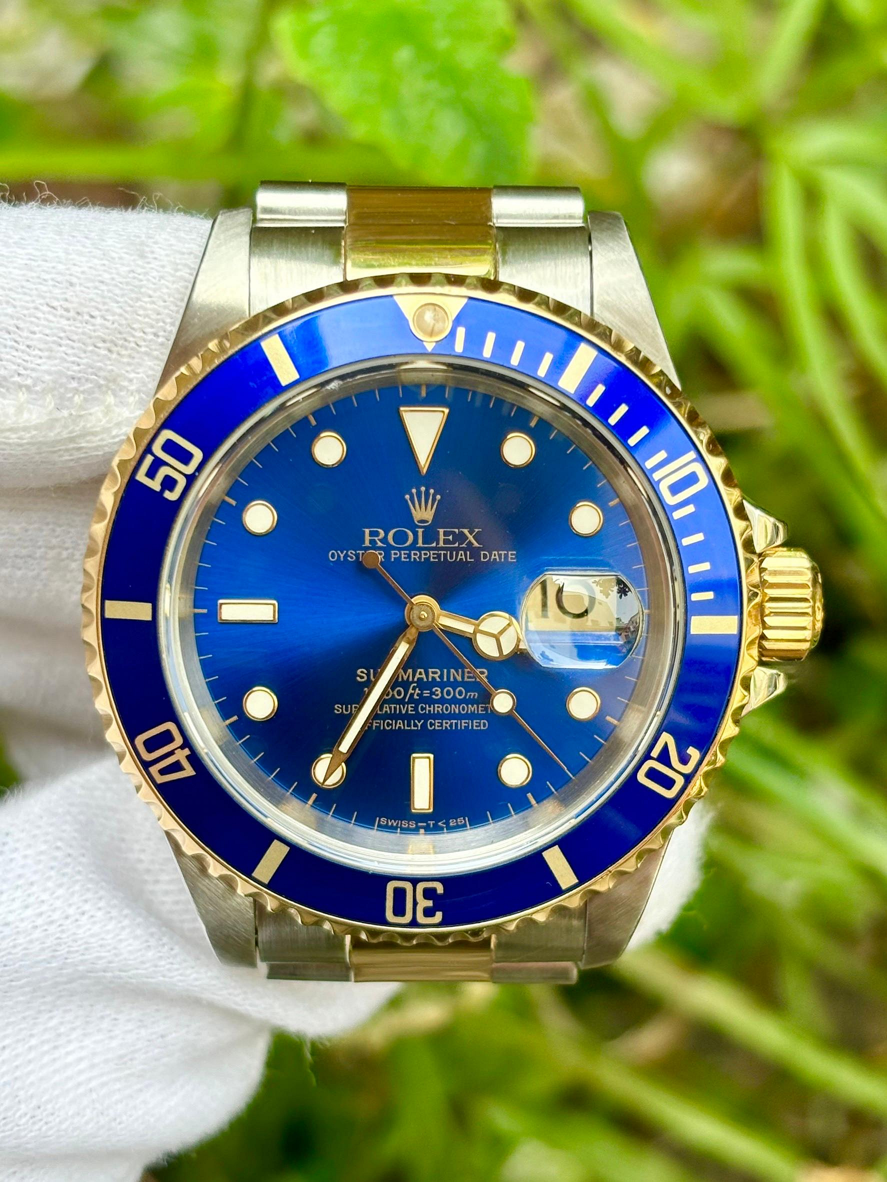 勞力士 ROLEX  型號16613LB  藍水鬼  錶徑40mm  3135機芯 T字頭 1995年