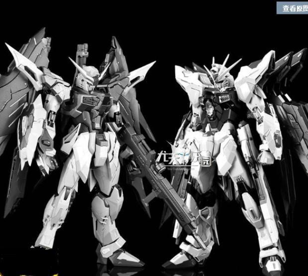 MC 1/100 攻擊自由+命運鋼彈 未啟動 2款同捆 MG MB SF SEED 超合金完成品 Metal club