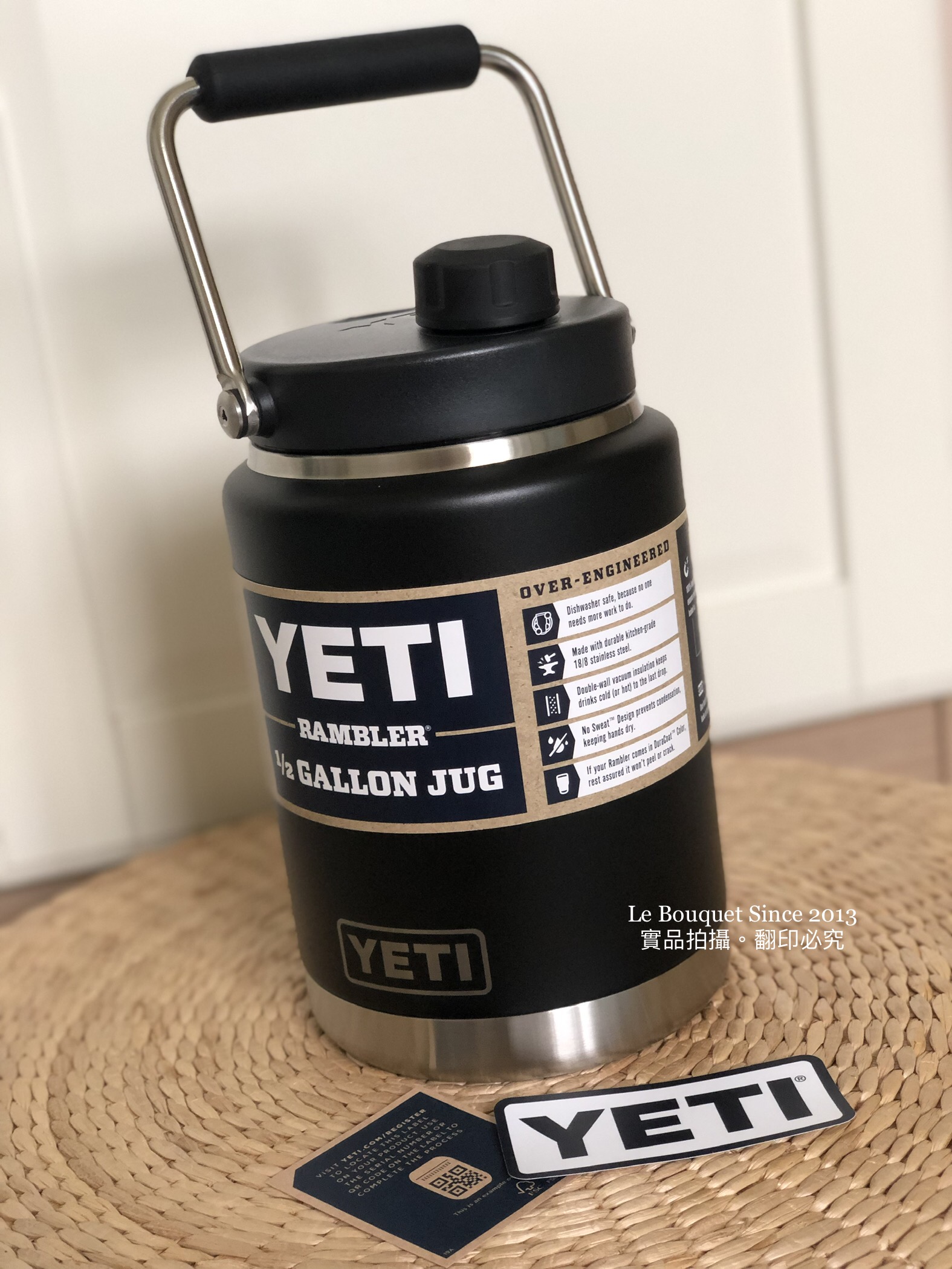 美國代購】YETI 冰壩杯RAMBLER HALF GALLON JUG 官網限定半加侖磁吸蓋