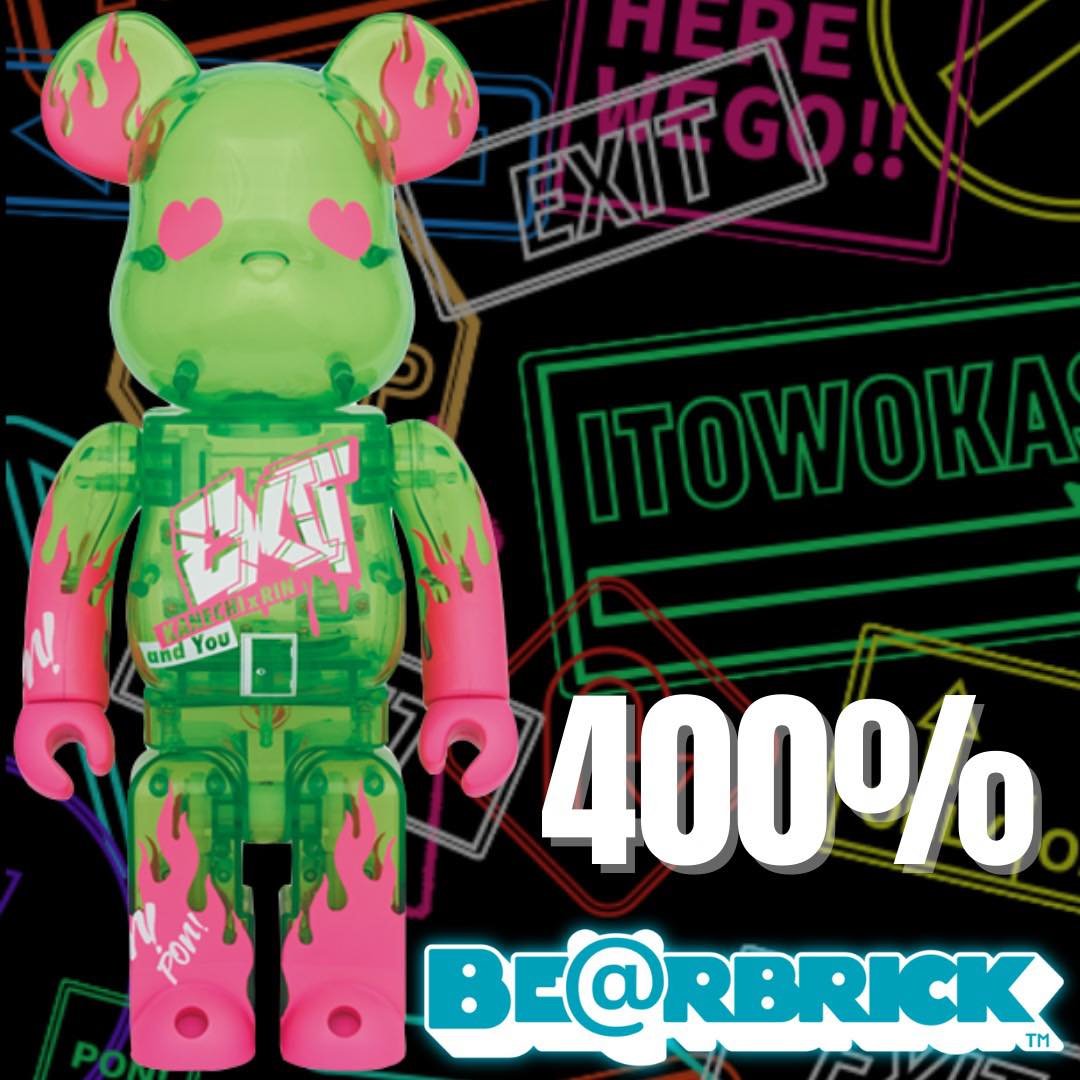 BEETLE BE@RBRICK EXIT 日本潮牌ENTRANCE 庫柏力克熊400% | Yahoo奇摩拍賣