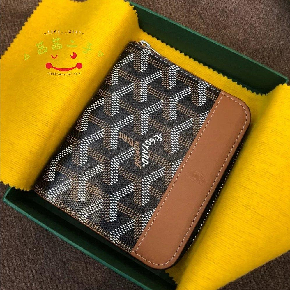 茜茜二手GOYARD 戈雅 短拉鏈錢包 皮夾 短夾 零錢證件夾 短款 814418534 多色可選