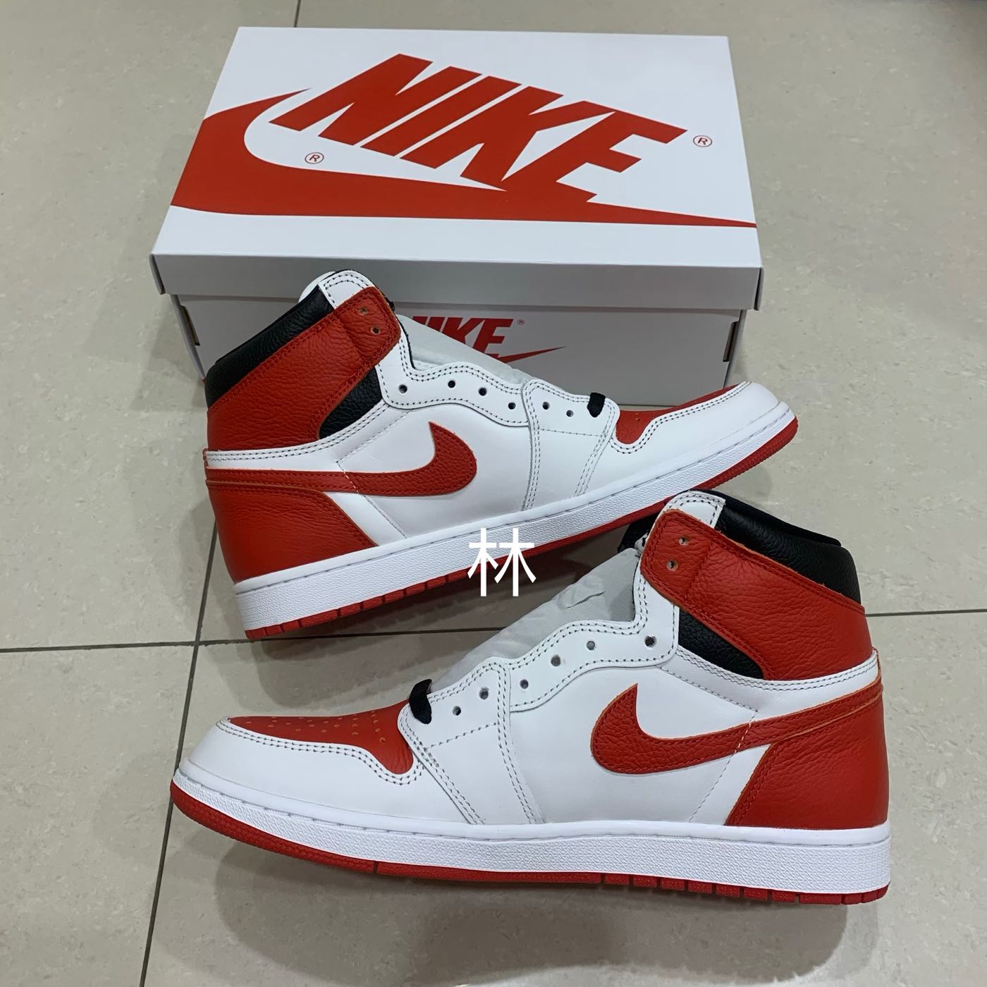 全新現貨Air Jordan 1 Retro High OG Heritage 白紅黑小倒勾555088-161