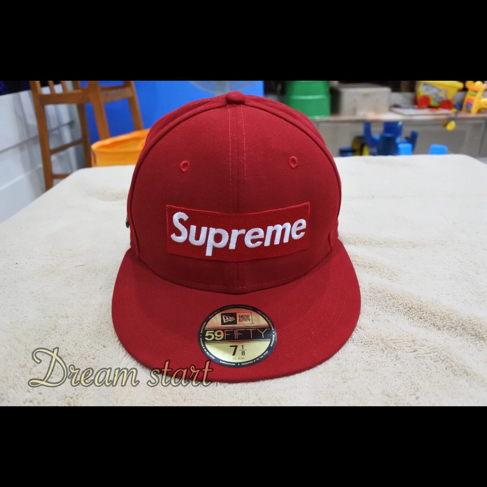 Dream start】15 Supreme NewEra GORE-TEX Box Logo 二手九成新紅色