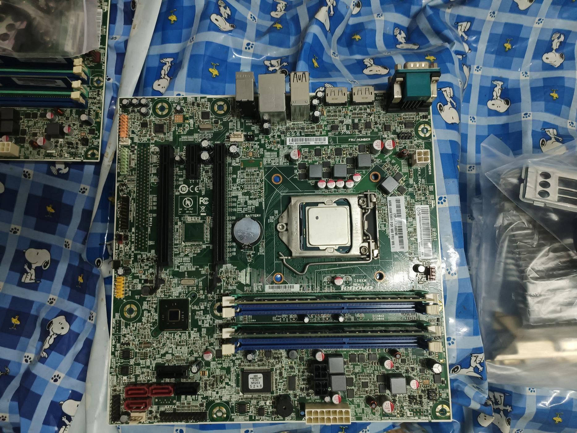 聯想 M83 M93P B85 E93 Q85 Q87 M8500T M6500T IS8XM V1.0 單賣主機板 LGA1150針腳 附後檔板及SATA線組