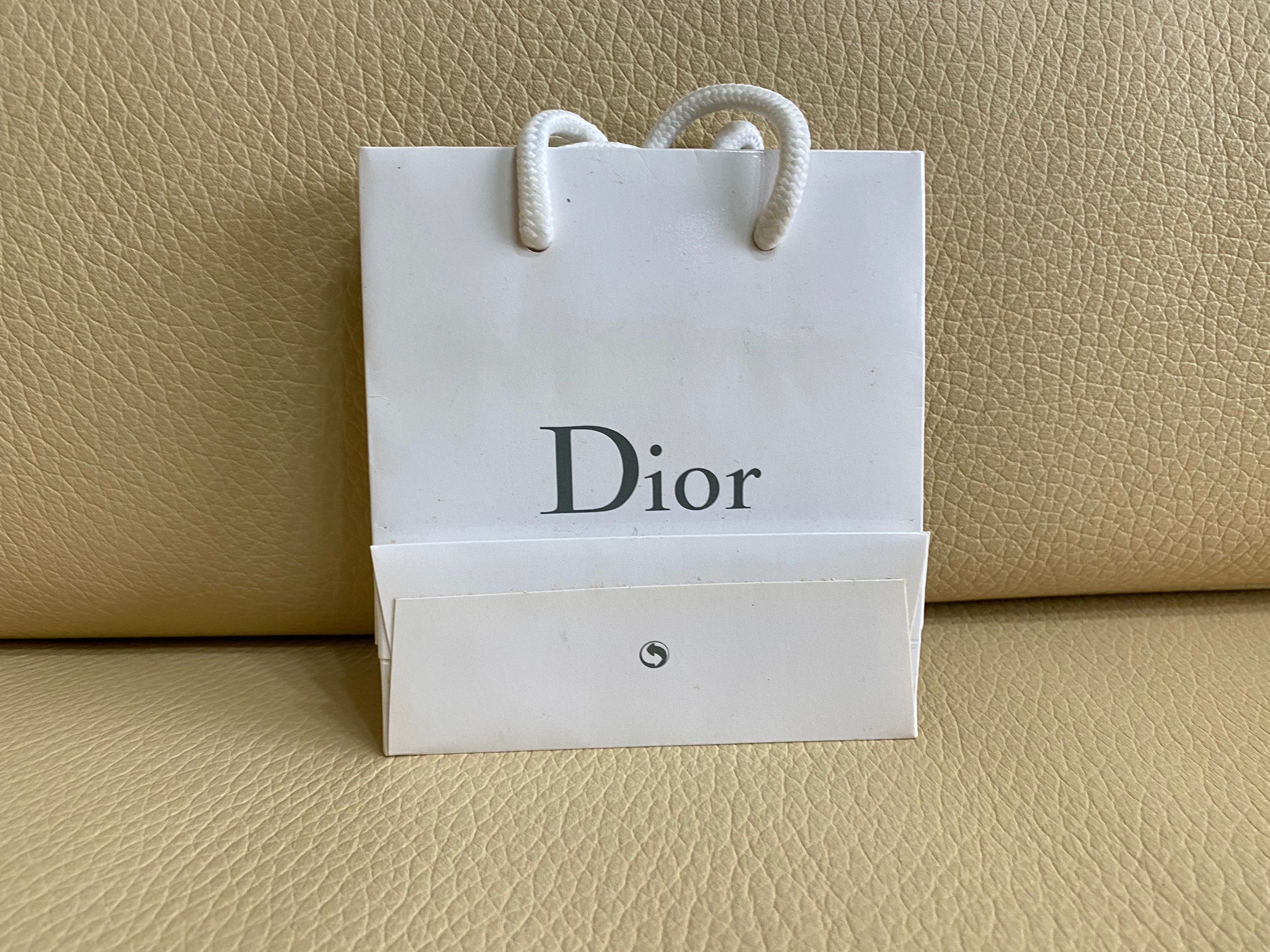 DIOR 迪奧小款化妝品名牌禮品紙袋提袋手提袋送禮包裝禮物袋包裝袋六禮