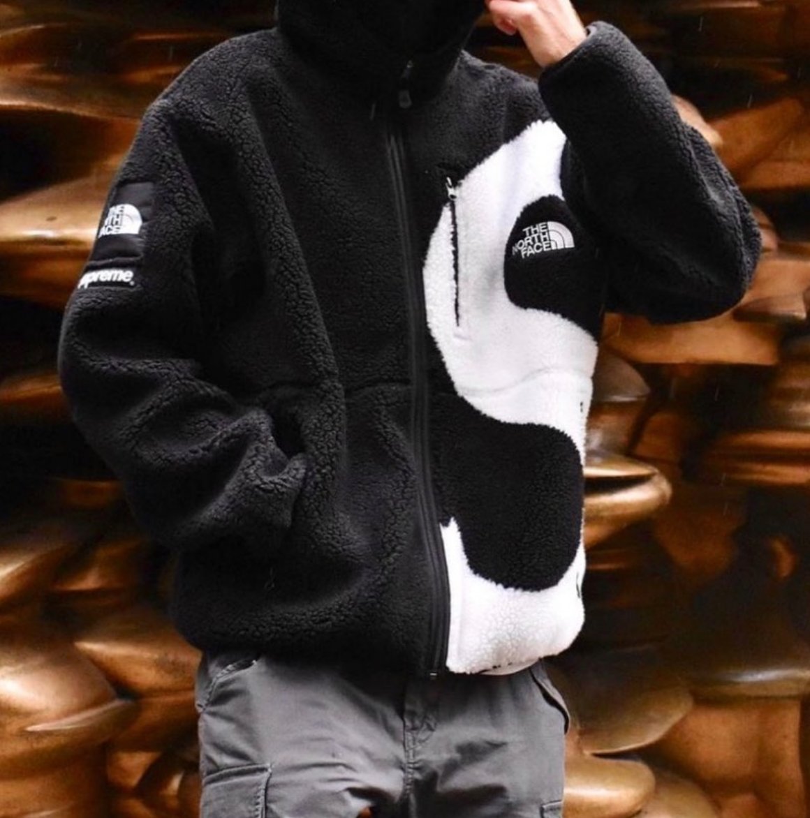 Supreme x The North Face 20FW S Logo Hooded Fleece Jacket 抓絨外套 絨毛 羔羊 木村拓哉著