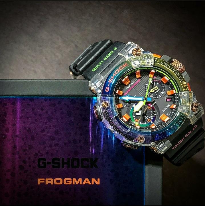 CASIO G-SHOCK 35週年35th 手錶紀念錶GWF-A1000BRT 彩虹蛙彩蛙蛙王電鍍