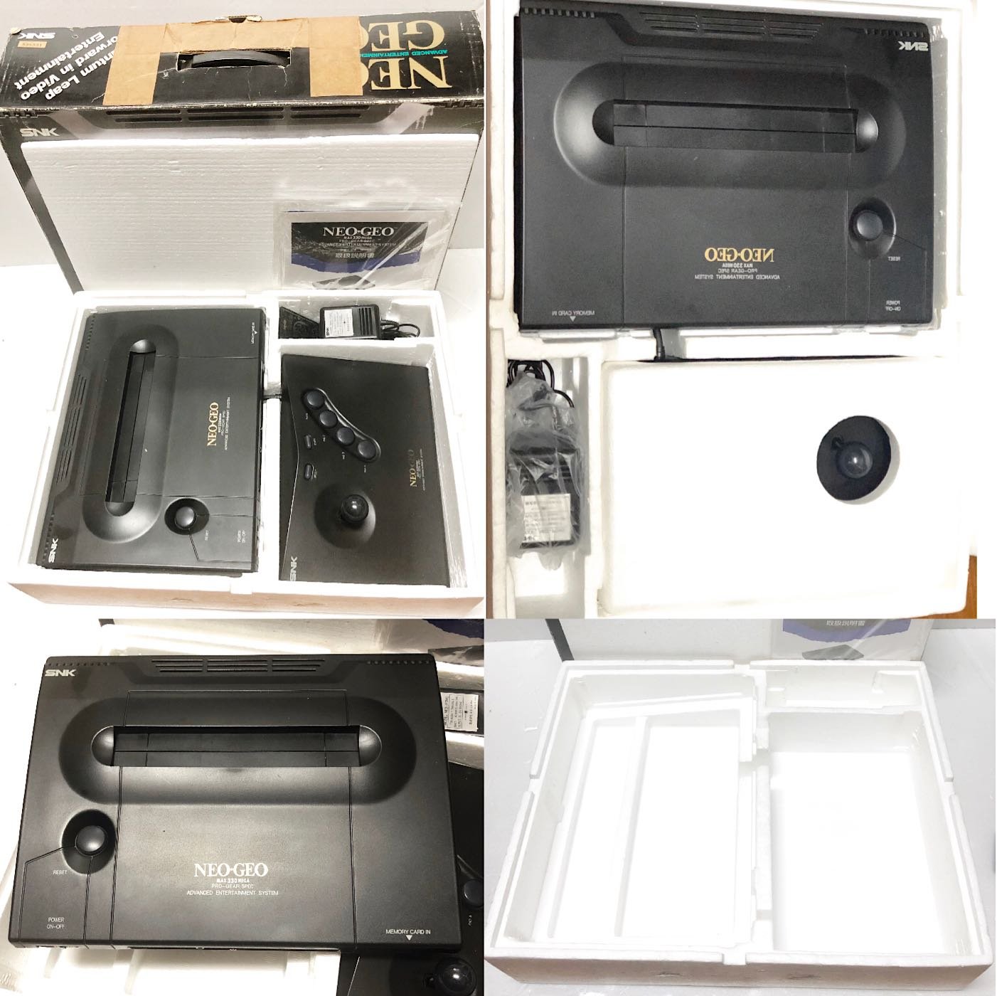 SNK NEOGEO AES 大型電玩主機、街機平台 ，搖桿*2 原裝日製收藏美品