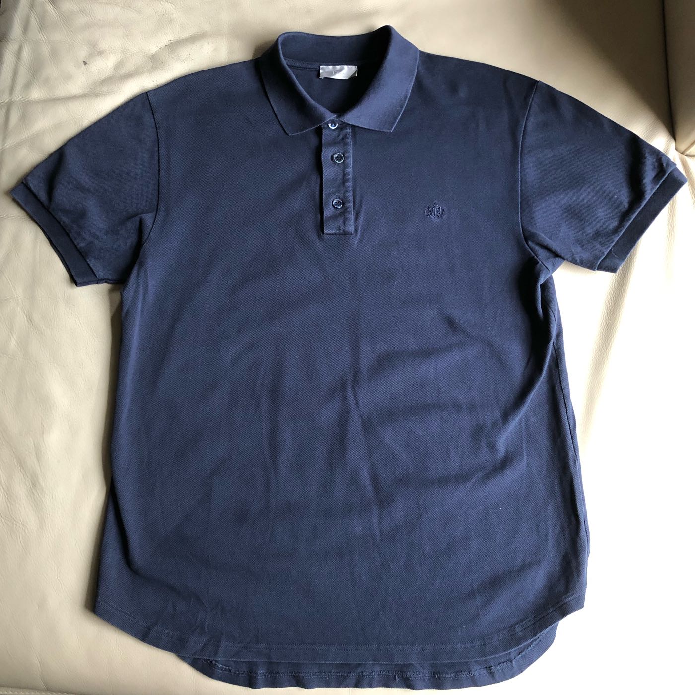 [品味人生2]保證正品 Dior Homme   DH 深藍  網眼 短袖 POLO 衫 size S 義大利製