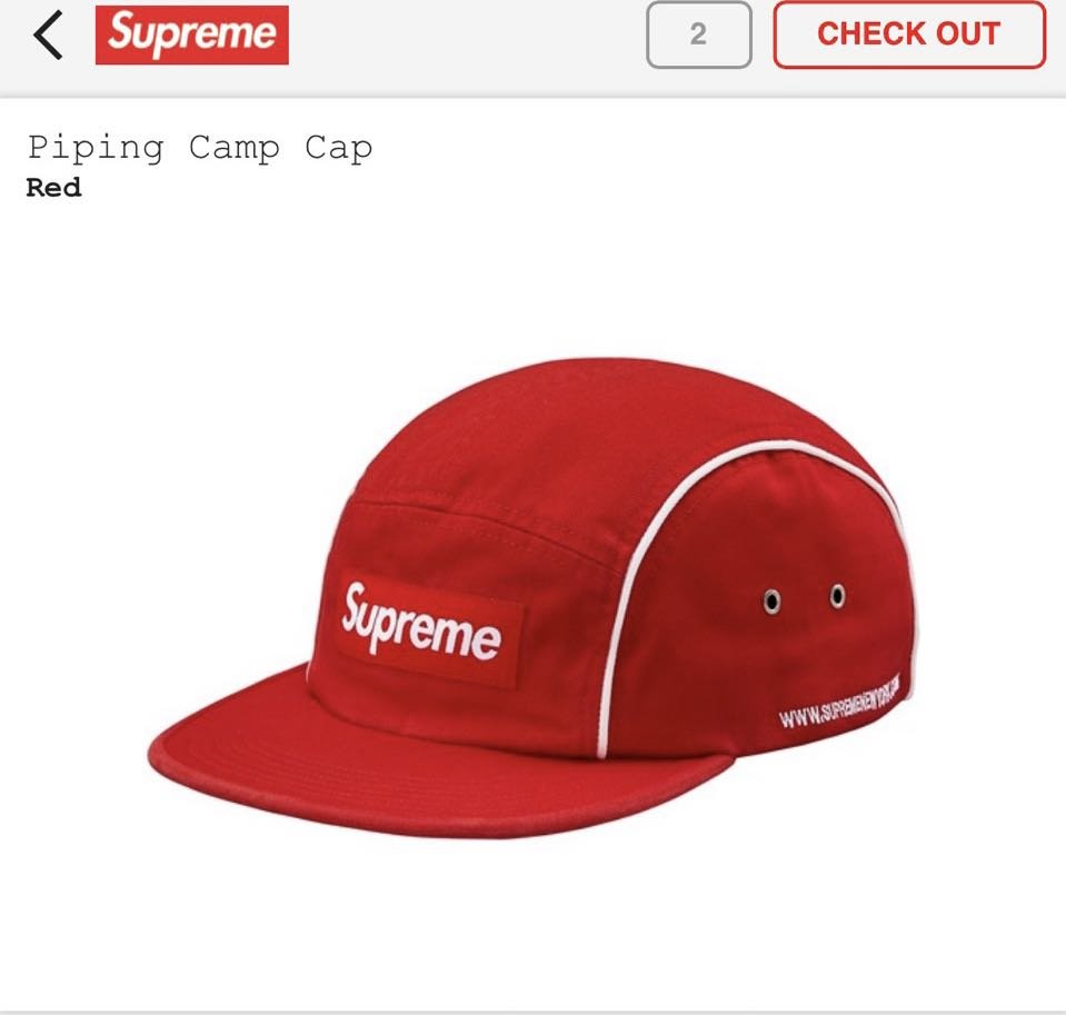 supreme cap 新品未使用品-