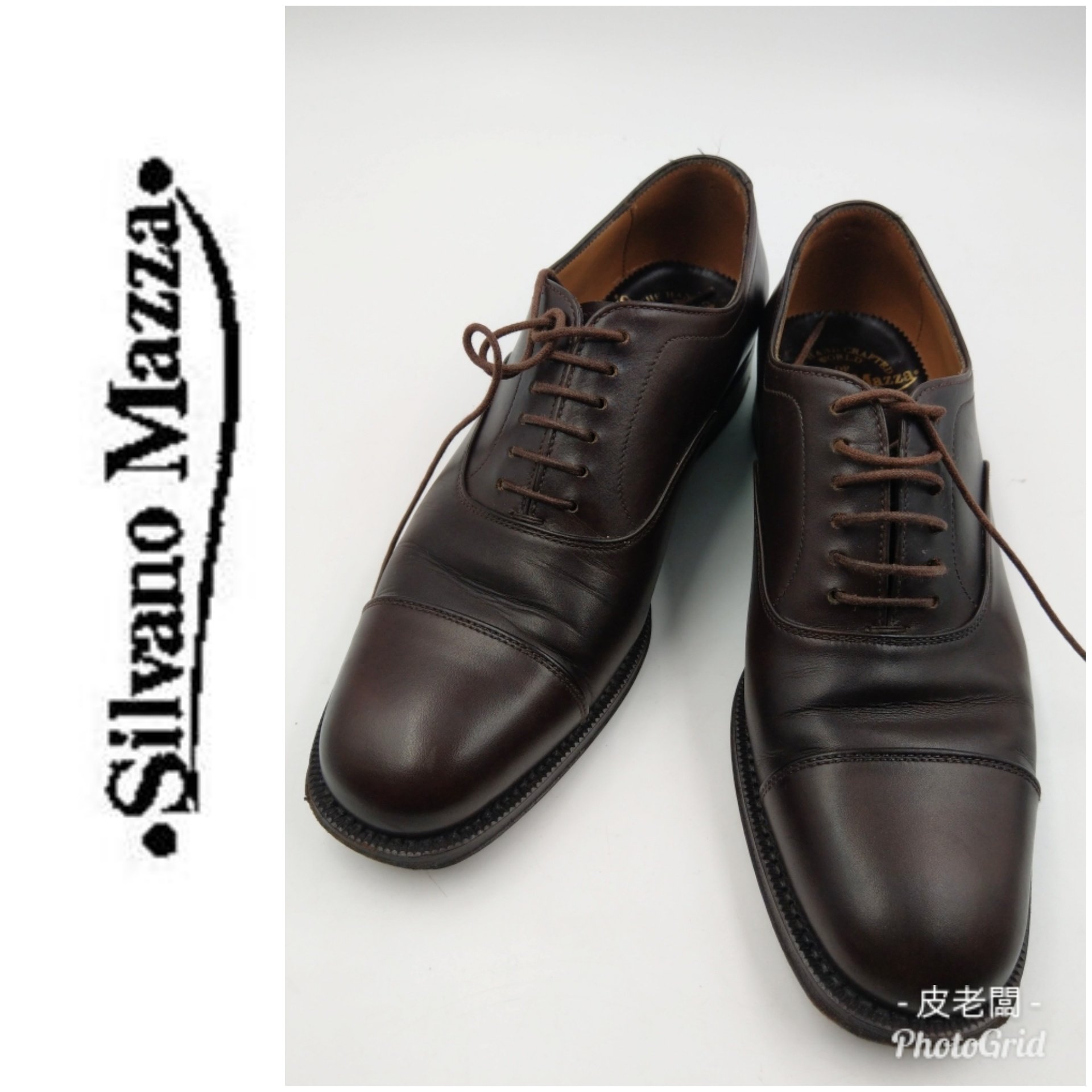 皮老闆】二手真品義大利品牌SILVANO MAZZA 皮鞋鞋111 | Yahoo奇摩拍賣