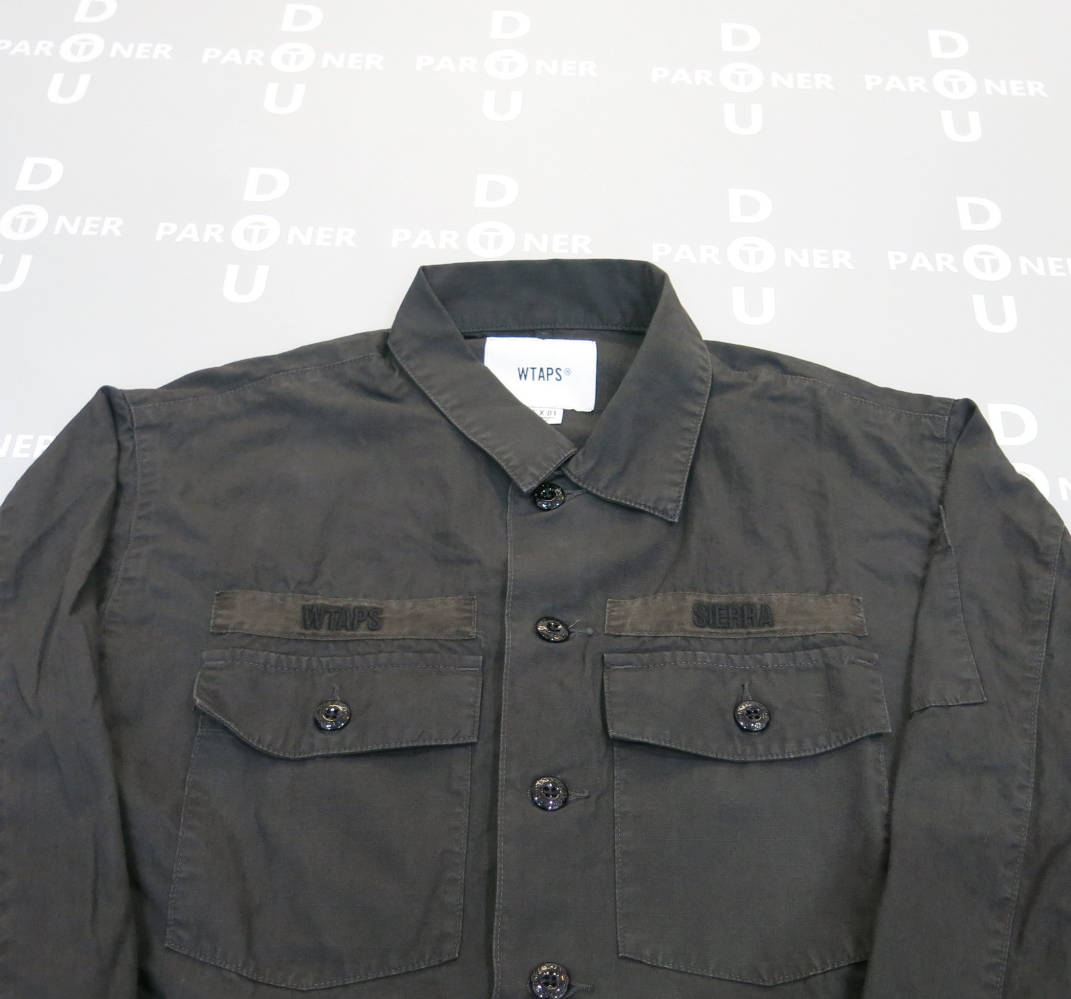 Dou Partner】WTAPS 20SS BUDS LS / SHIRT. COTTON. RIPSTOP 黑色