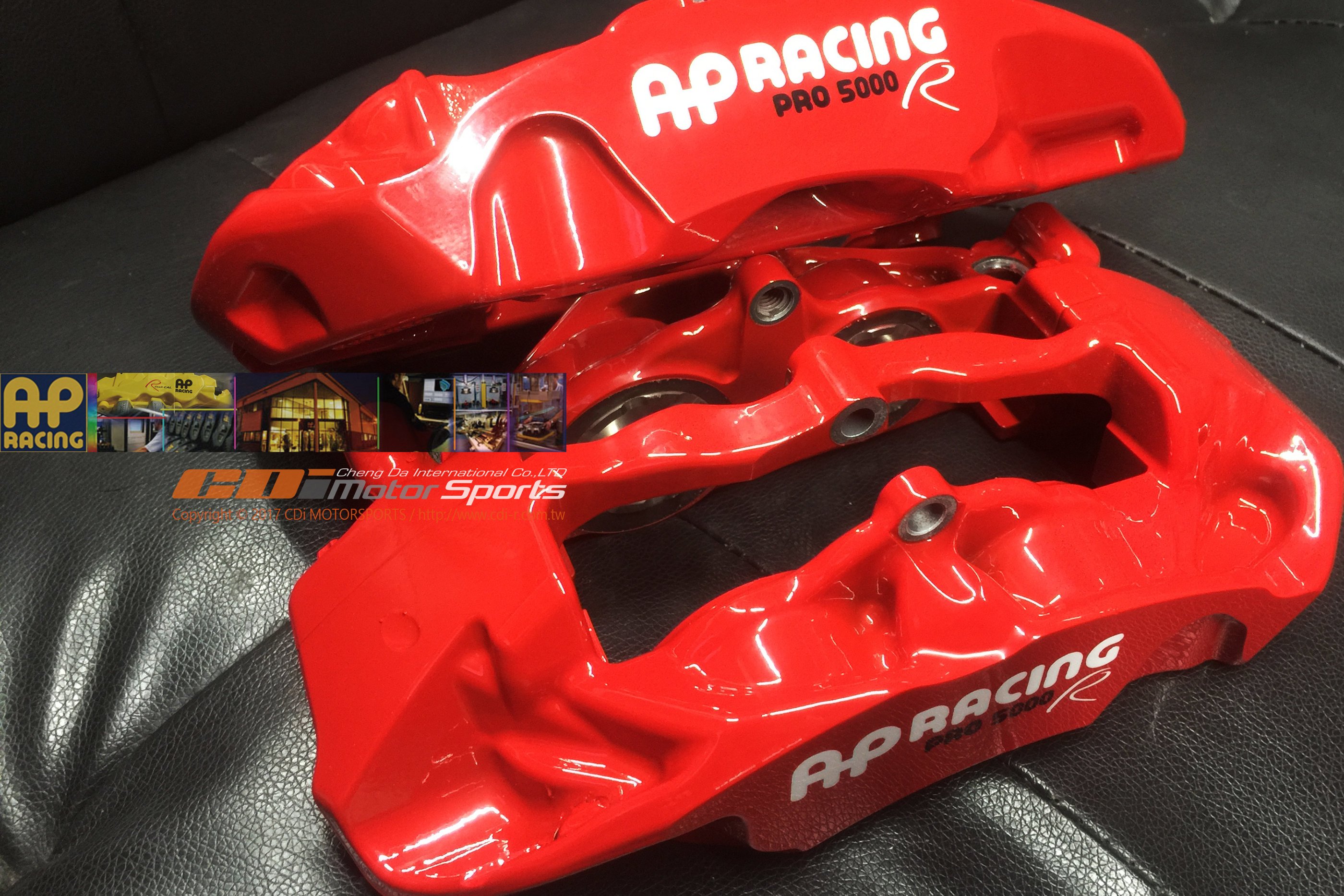 AP RACING CP-9660 PRO 5000R 競技六活塞卡鉗 客製卡鉗顏色 玩色 紅色本體白字 / 制動改