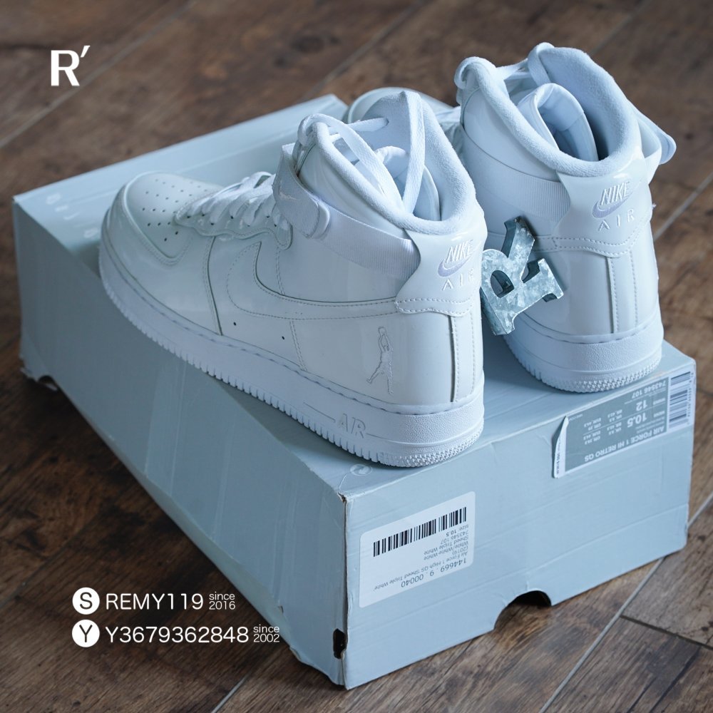 R'代購Nike Air Force 1 High Retro QS Sheed 白亮皮743546-107 男女