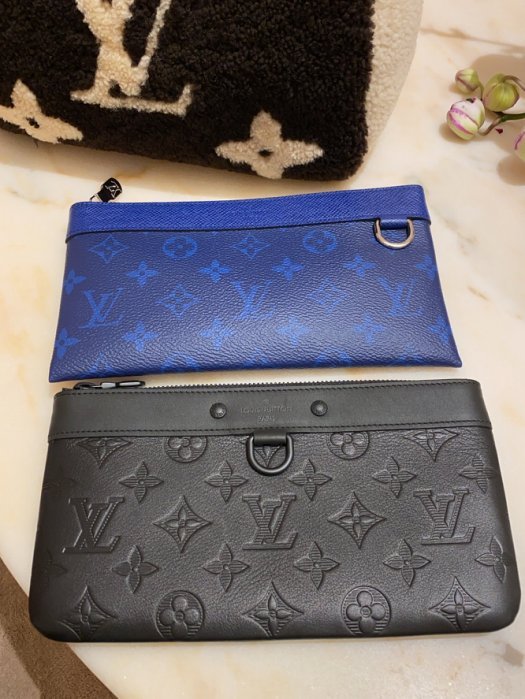 LOUIS VUITTON Monogram shadow Pochette Discovery PM Pouch M44335