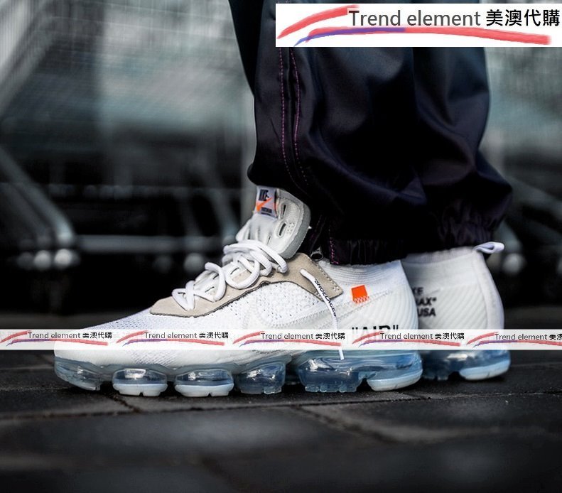 美澳代購OFF WHITE x NIKE THE 10 AIR VAPORMAX AA3831-001 黑白黑透底