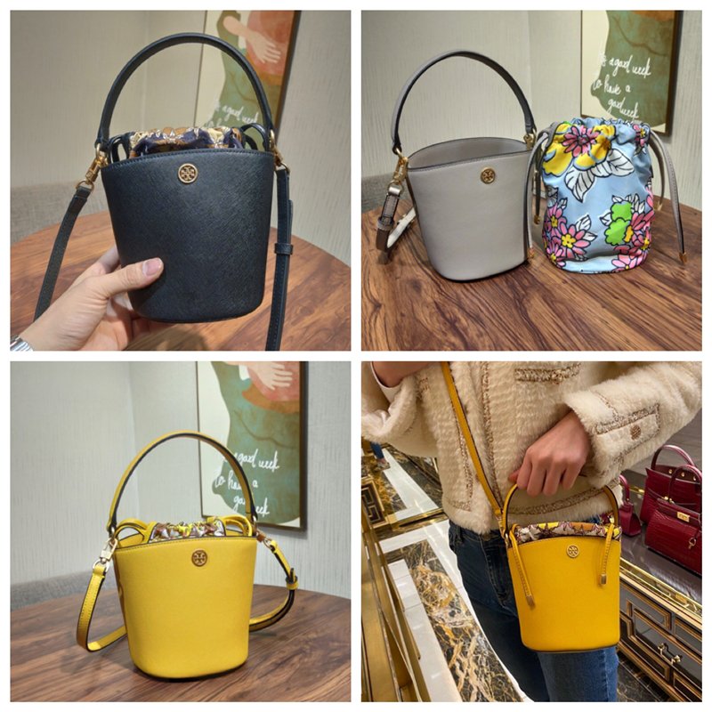 全場限時免運Tory Burch 1919 ROBINSON MINI BUCKET BAG 新款小水桶包菜籃子包| Yahoo奇摩拍賣