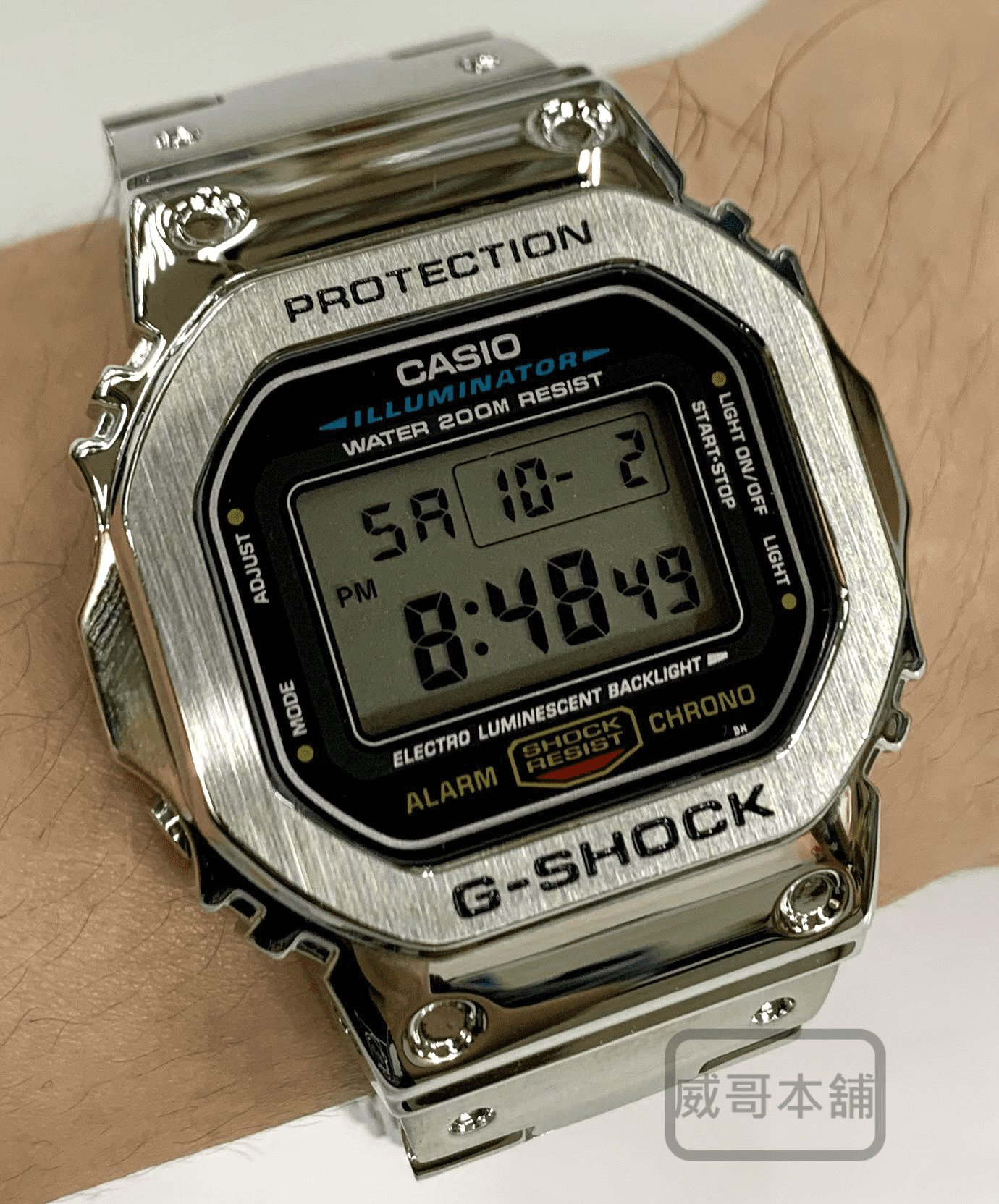 威哥本舖】G-Shock 全新不鏽鋼改裝實品DW-5600改裝DW-5600E 已改含錶