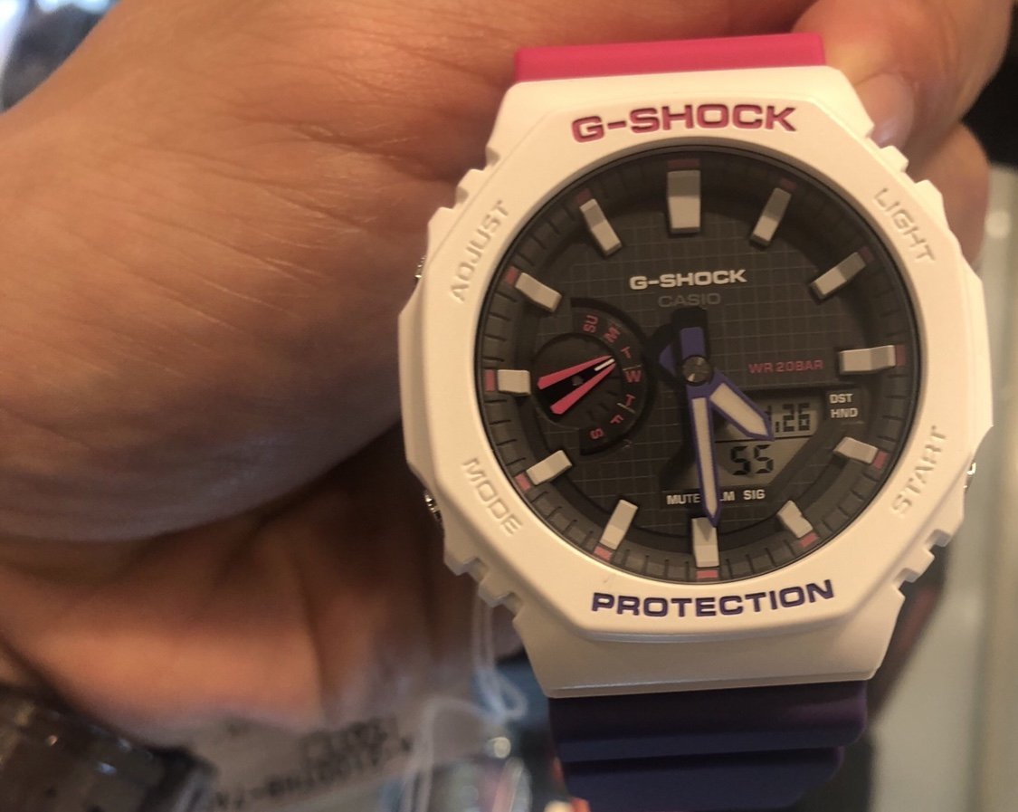 全新 G-SHOCK GA-2100THB-7A  GA-2100-4ADR  限定 消光數位雙顯 最薄款