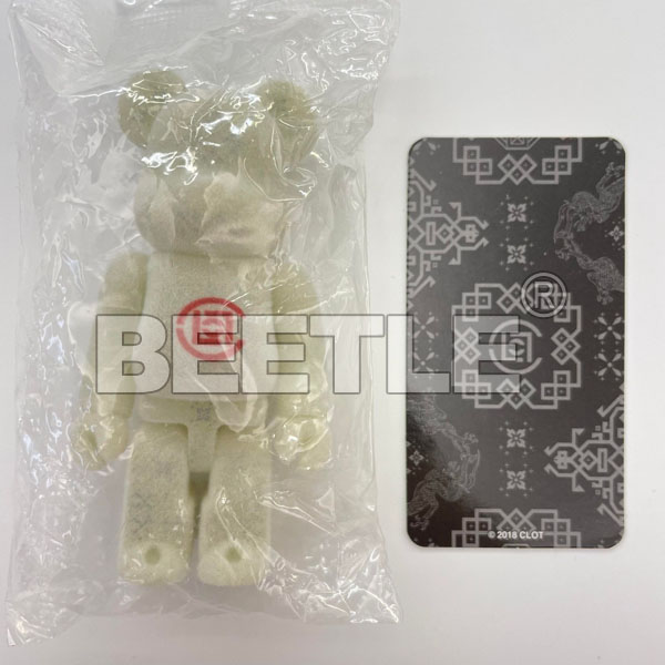 BE@RBRICK BEARBRICK CLOT 36代 植絨 夜光 100% 陳冠希 庫柏力克熊