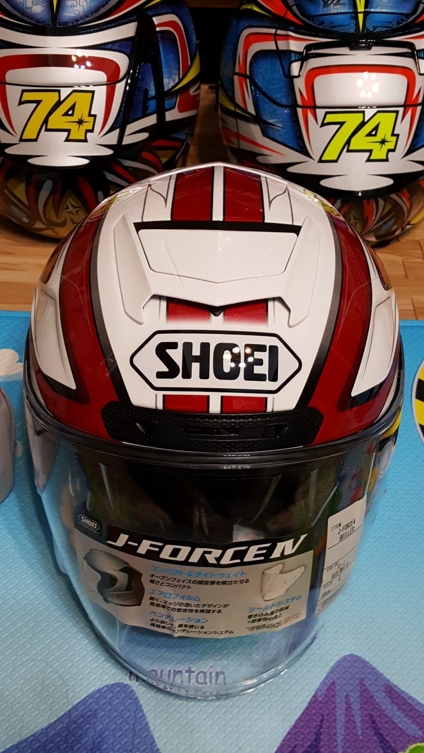 全新現貨可分期SHOEI J-force 4 BRILLER TC-1(RED/WHITE) 3/4彩繪安全