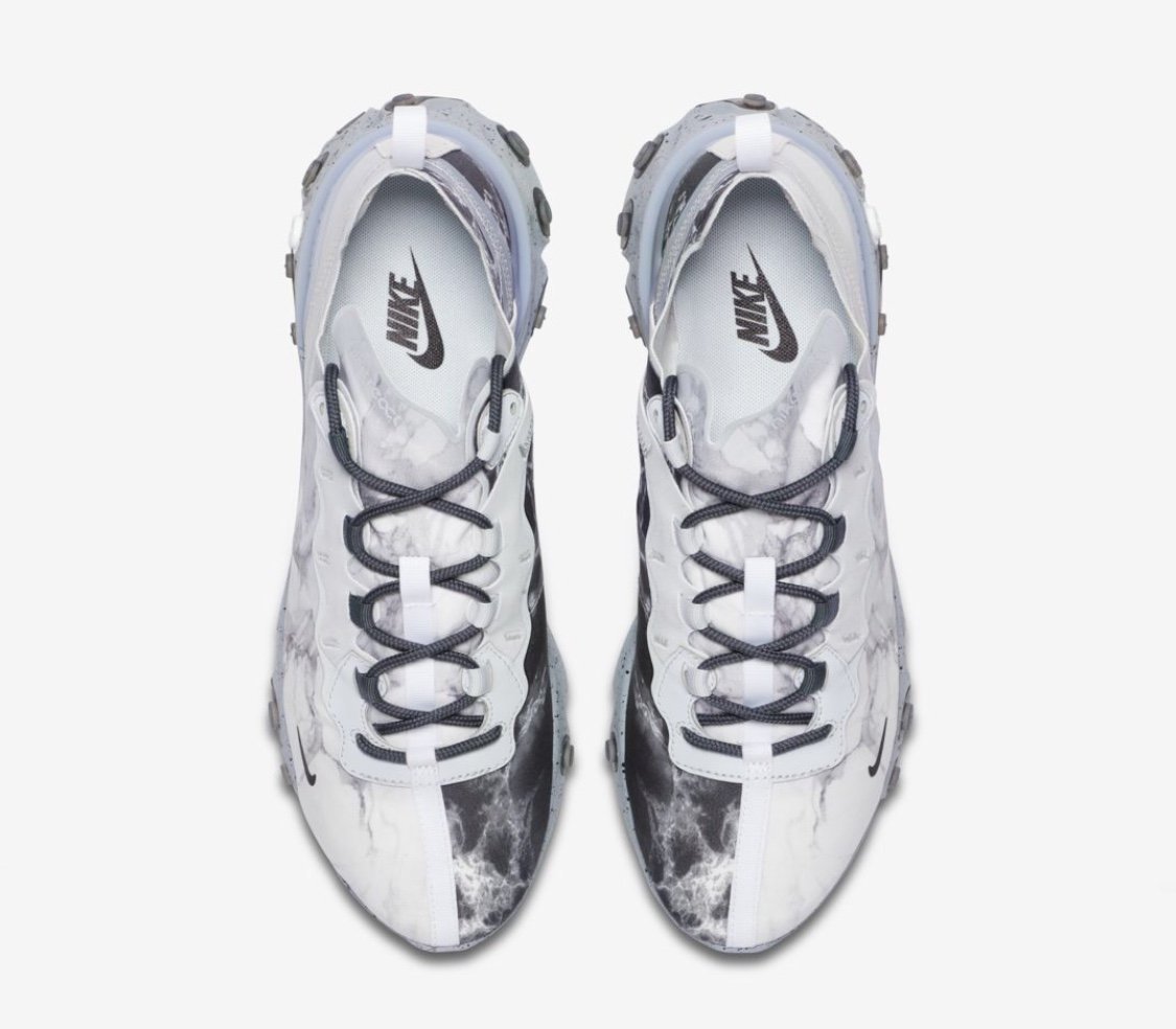 Nike React Element 55 Kendrick Lamar 聯名87 CJ3312-001 大理石雲霧