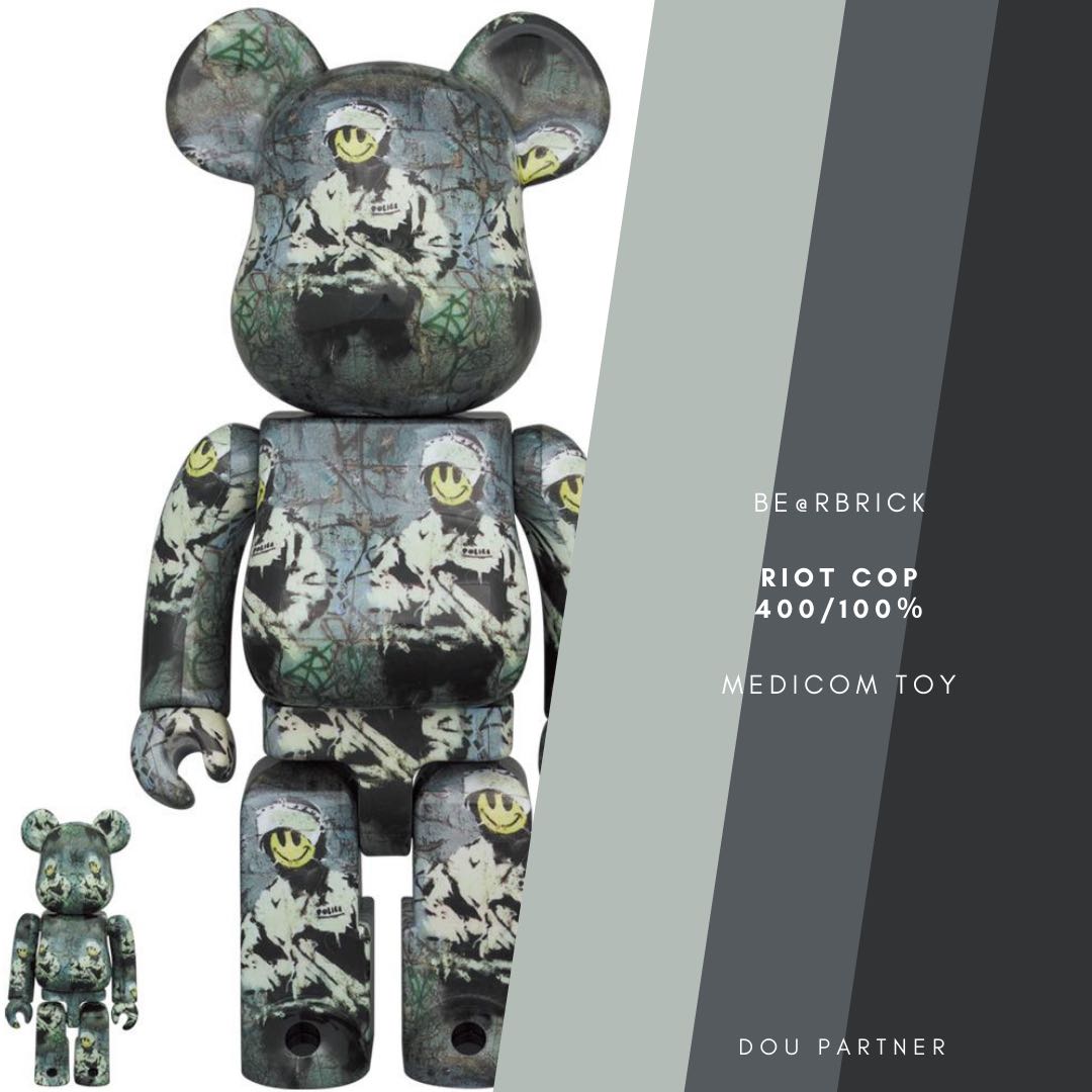 Dou Partner】BE@RBRICK RIOT COP 100％ 400％ 鎮暴警察庫伯力克熊未拆